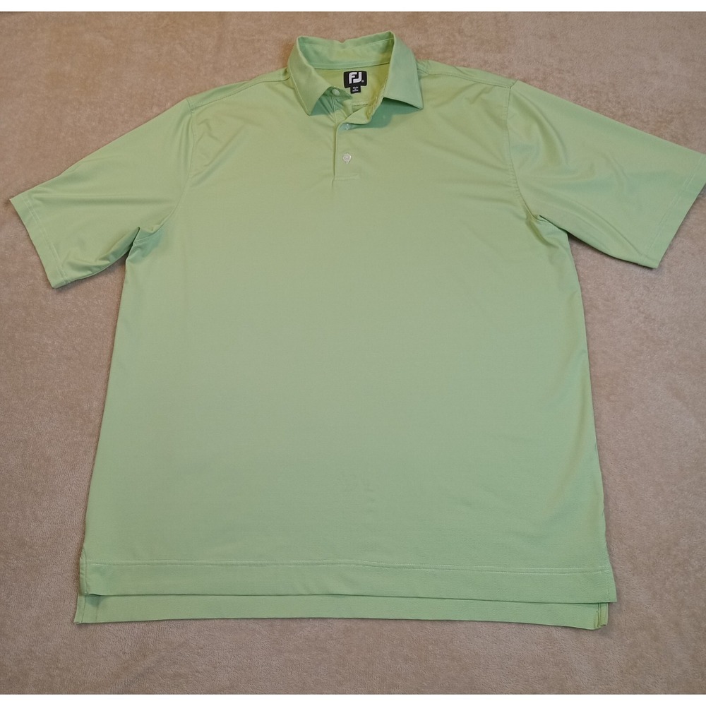 Footjoy Short Sleeve Golf Polo Shirt Men's XL‎ Mint Green